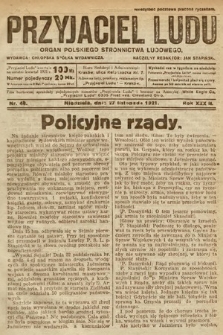 Przyjaciel Ludu : organ Polskiego Stronnictwa Ludowego. 1921, nr 48