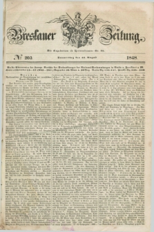 Breslauer Zeitung. 1848, № 203 (31 August) + dod.