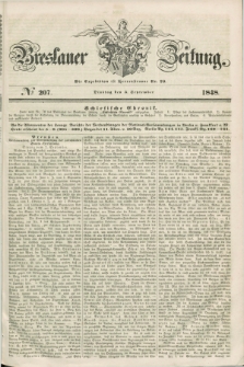 Breslauer Zeitung. 1848, № 207 (5 September) + dod.