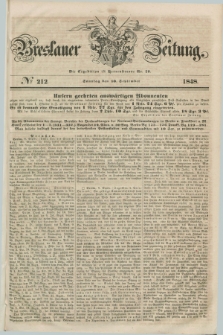 Breslauer Zeitung. 1848, № 212 (10 September) + dod.