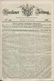 Breslauer Zeitung. 1848, № 220 (20 September) + dod.