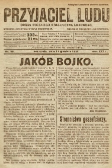 Przyjaciel Ludu : organ Polskiego Stronnictwa Ludowego. 1921, nr 50