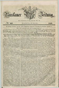 Breslauer Zeitung. 1848, № 223 (23 September) + dod.