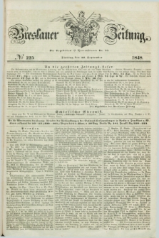 Breslauer Zeitung. 1848, № 225 (26 September) + dod.