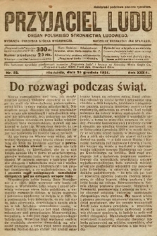 Przyjaciel Ludu : organ Polskiego Stronnictwa Ludowego. 1921, nr 52