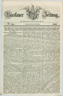 Breslauer Zeitung. 1848, № 242 (15 Oktober) + dod.