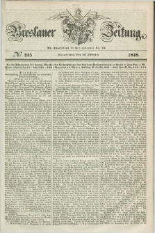 Breslauer Zeitung. 1848, № 245 (19 Oktober) + dod.