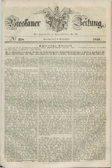 Breslauer Zeitung. 1848, № 258 (3 November) + dod.