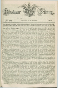 Breslauer Zeitung. 1848, № 281 (30 November) + dod.