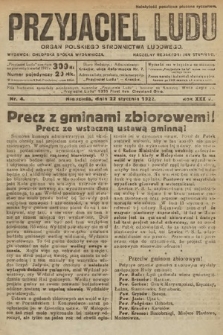 Przyjaciel Ludu : organ Polskiego Stronnictwa Ludowego. 1922, nr 4