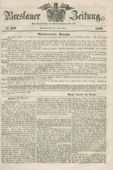 Breslauer Zeitung. 1849, № 298 (21 Dezember) + dod.