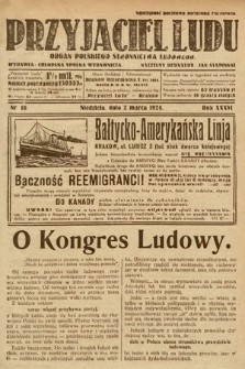 Przyjaciel Ludu : organ Polskiego Stronnictwa Ludowego. 1924, nr 10
