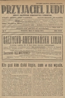 Przyjaciel Ludu : organ Polskiego Stronnictwa Ludowego. 1923, nr 8