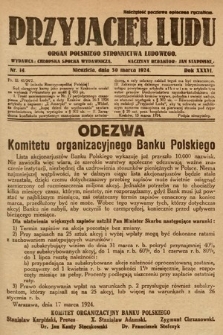 Przyjaciel Ludu : organ Polskiego Stronnictwa Ludowego. 1924, nr 14