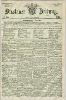 Breslauer Zeitung. 1850, № 268 (27 September) + dod.