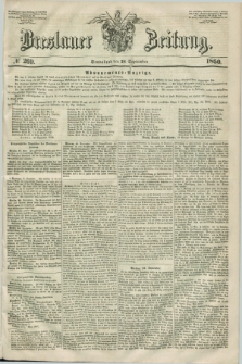 Breslauer Zeitung. 1850, № 269 (28 September) + dod.