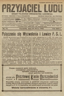 Przyjaciel Ludu : organ Polskiego Stronnictwa Ludowego. 1922, nr 13