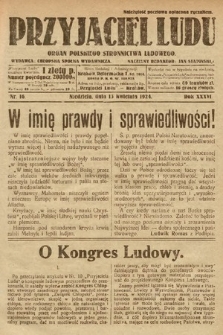 Przyjaciel Ludu : organ Polskiego Stronnictwa Ludowego. 1924, nr 16