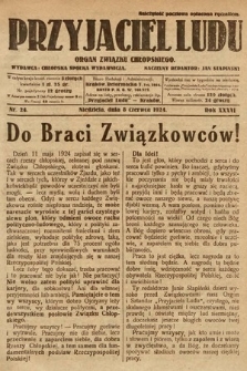 Przyjaciel Ludu : organ Polskiego Stronnictwa Ludowego. 1924, nr 24