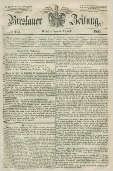 Breslauer Zeitung. 1851, № 214 (4 August)
