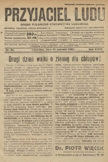 Przyjaciel Ludu : organ Polskiego Stronnictwa Ludowego. 1922, nr 24