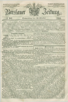 Breslauer Zeitung. 1851, № 287 (16 Oktober) + dod.