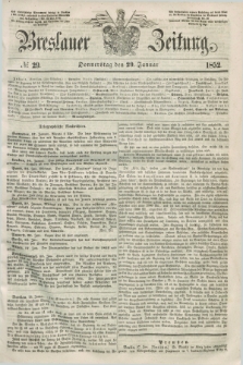 Breslauer Zeitung. 1852, № 29 (29 Januar) + dod.
