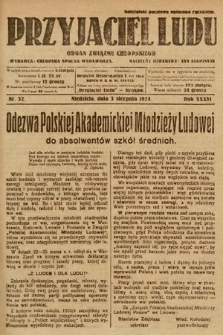 Przyjaciel Ludu : organ Polskiego Stronnictwa Ludowego. 1924, nr 32