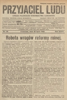 Przyjaciel Ludu : organ Polskiego Stronnictwa Ludowego. 1922, nr 30