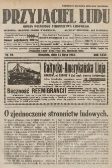 Przyjaciel Ludu : organ Polskiego Stronnictwa Ludowego. 1923, nr 29