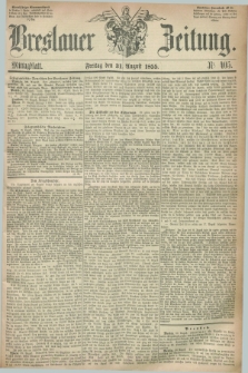 Breslauer Zeitung. 1855, Nr. 405 (31 August) - Mittagblatt
