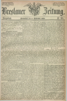 Breslauer Zeitung. 1855, Nr. 418 (8 September) - Morgenblatt + dod.