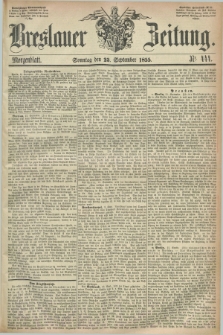 Breslauer Zeitung. 1855, Nr. 444 (23 September) - Morgenblatt + dod.