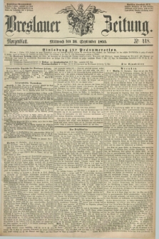 Breslauer Zeitung. 1855, Nr. 448 (26 September) - Morgenblatt + dod.