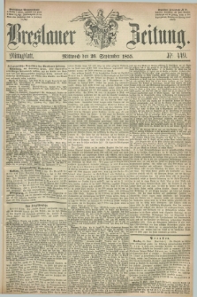 Breslauer Zeitung. 1855, Nr. 449 (26 September) - Mittagblatt