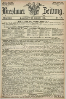 Breslauer Zeitung. 1855, Nr. 450 (27 September) - Morgenblatt + dod.