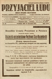 Przyjaciel Ludu : organ Polskiego Stronnictwa Ludowego. 1924, nr 40