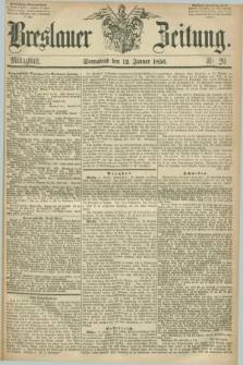 Breslauer Zeitung. 1856, Nr. 20 (12 Januar) - Mittagblatt
