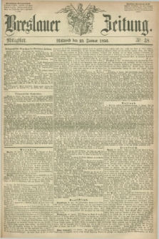Breslauer Zeitung. 1856, Nr. 38 (23 Januar) - Mittagblatt