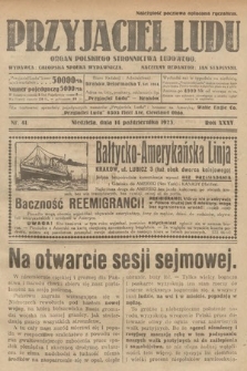 Przyjaciel Ludu : organ Polskiego Stronnictwa Ludowego. 1923, nr 41