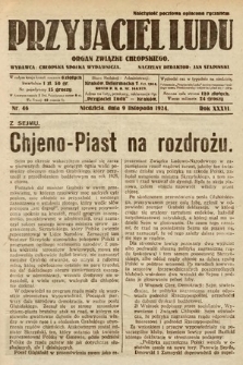 Przyjaciel Ludu : organ Polskiego Stronnictwa Ludowego. 1924, nr 46