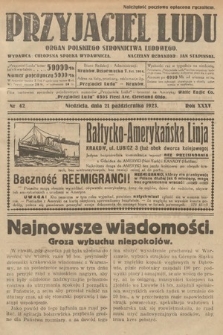 Przyjaciel Ludu : organ Polskiego Stronnictwa Ludowego. 1923, nr 42