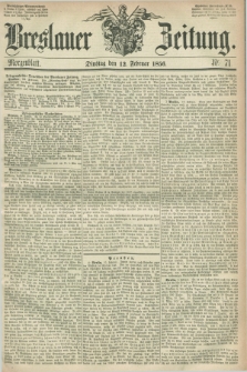 Breslauer Zeitung. 1856, Nr. 71 (12 Februar) - Morgenblatt + dod.