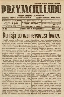 Przyjaciel Ludu : organ Polskiego Stronnictwa Ludowego. 1924, nr 47