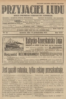 Przyjaciel Ludu : organ Polskiego Stronnictwa Ludowego. 1923, nr 43