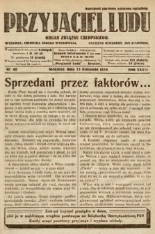 Przyjaciel Ludu : organ Polskiego Stronnictwa Ludowego. 1924, nr 48