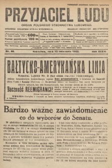 Przyjaciel Ludu : organ Polskiego Stronnictwa Ludowego. 1922, nr 46