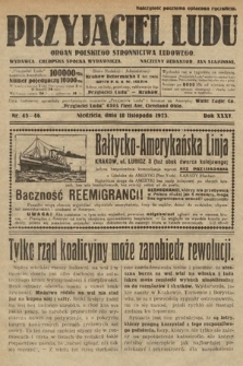 Przyjaciel Ludu : organ Polskiego Stronnictwa Ludowego. 1923, nr 45-46