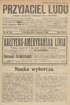 Przyjaciel Ludu : organ Polskiego Stronnictwa Ludowego. 1922, nr 48-49