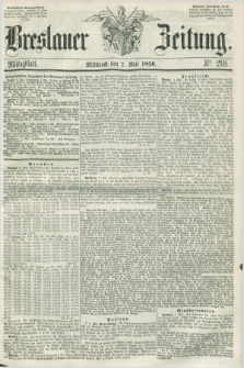 Breslauer Zeitung. 1856, Nr. 210 (7 Mai) - Mittagblatt